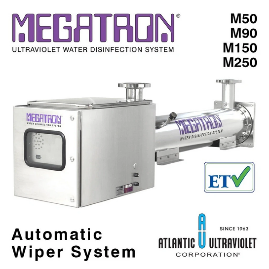 MEGATRON UV Water Disinfection 90  450 GPM  Automatic Wiper System